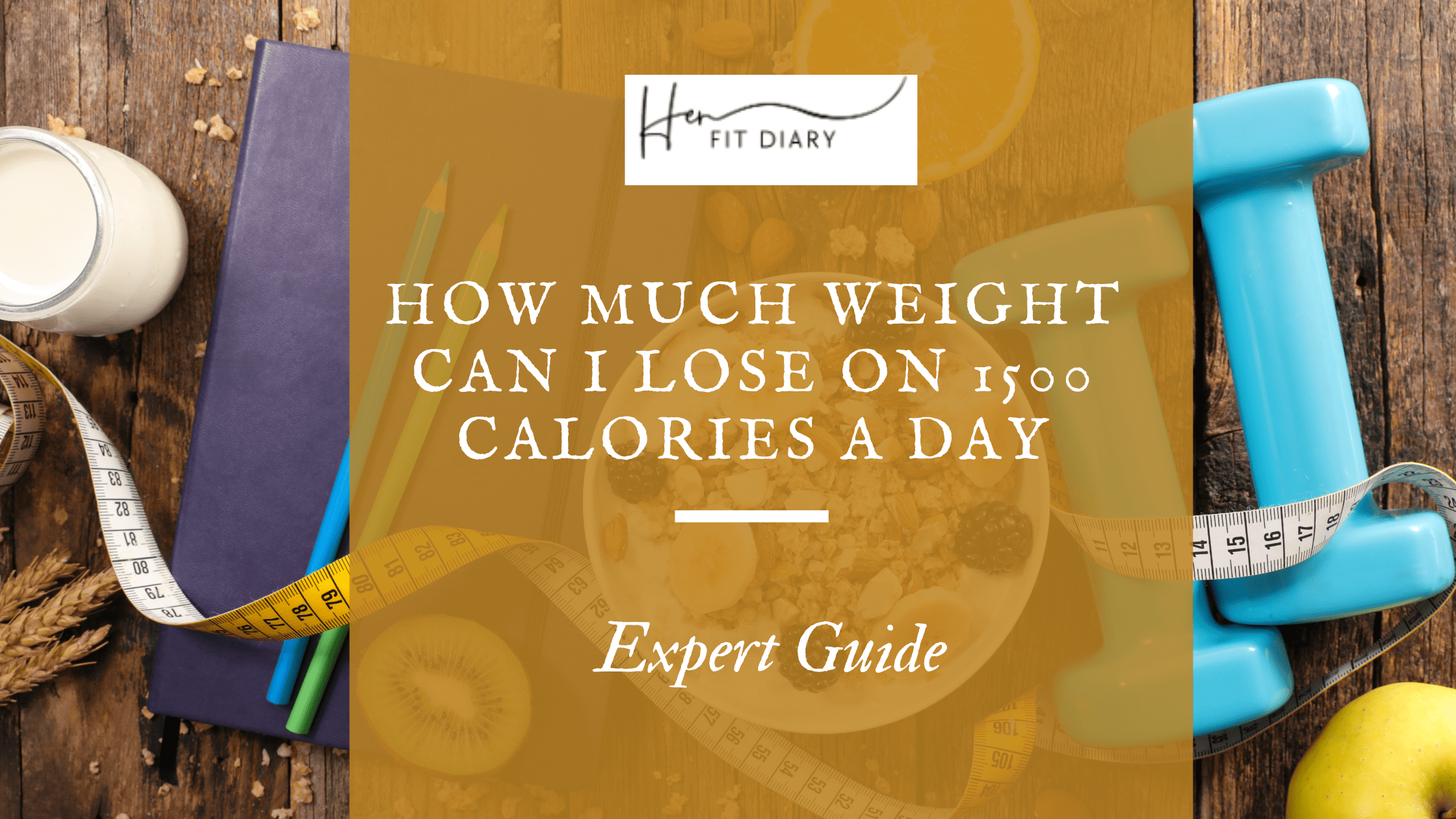 Image showing the text; How Much Weight Can I Lose on 1500 Calories a Day