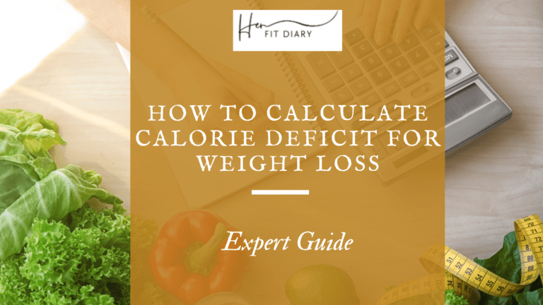 Blog banner which have these words written on it; You need to know how to calculate your calorie deficit for sustainable weight loss.